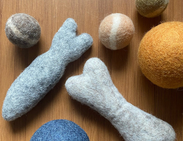 Felt Fish durable et léger, fabriqué à partir de laine feutrée naturelle