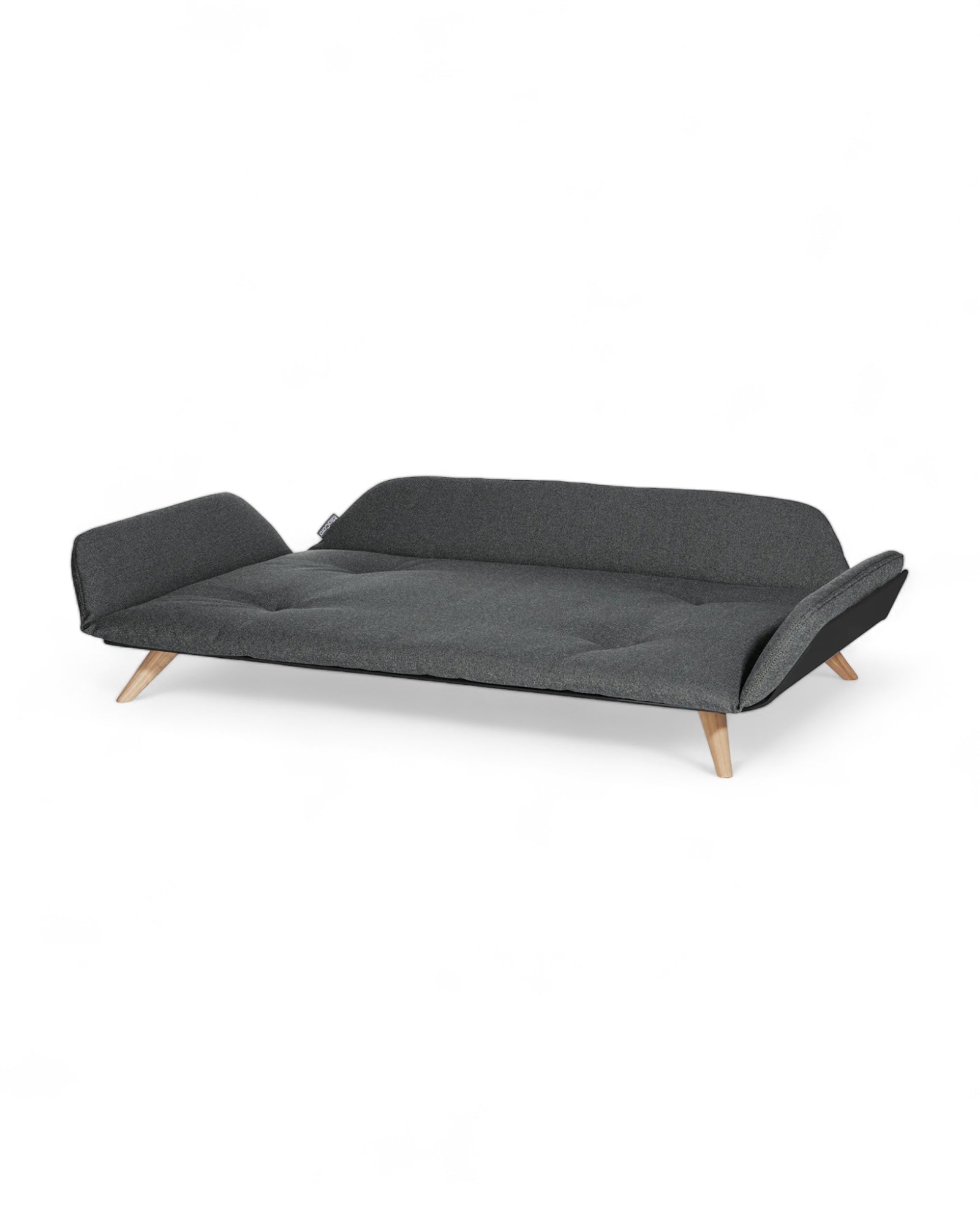 Letto DayBed noir pour chien avec matelas anthracite